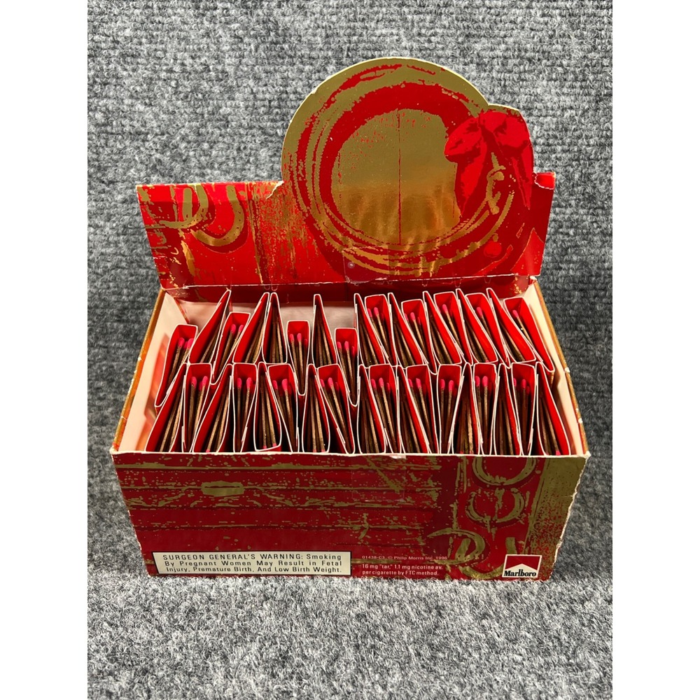 Vintage 1996 Marlboro Match Display box w 36‎ Books of Matches